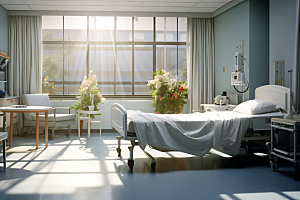 医院高清病房摄影图