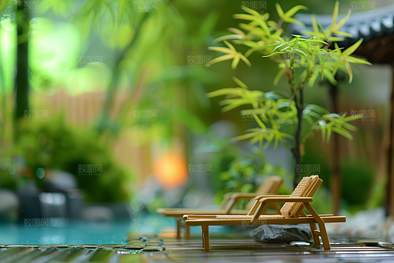 C4D泳池立体3D模型