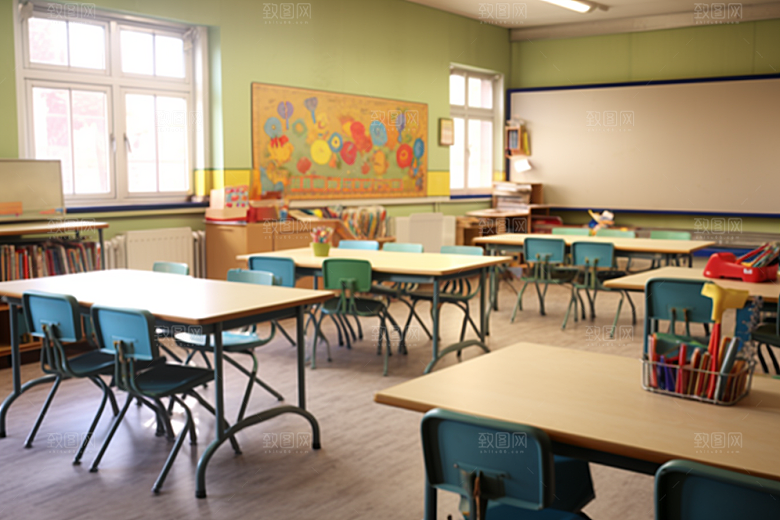 幼儿园教室课程高清效果图