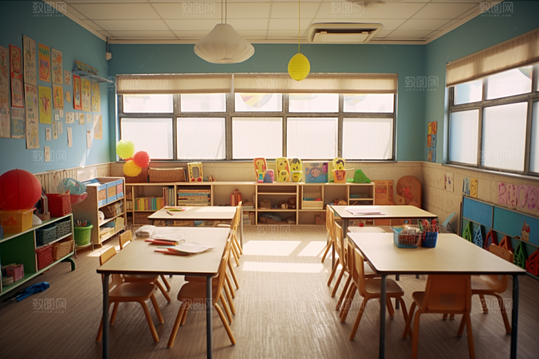 幼儿园教室室内幼教效果图