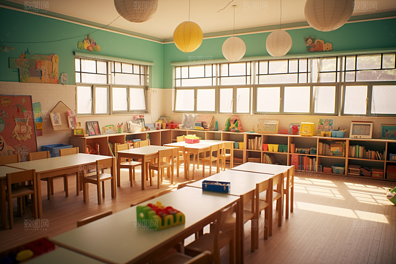 幼儿园教室课程幼教效果图