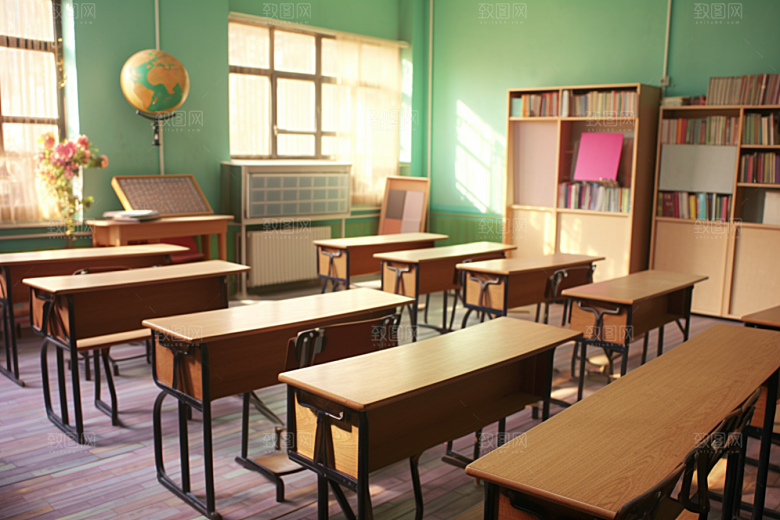 幼儿园教室儿童学习高清效果图