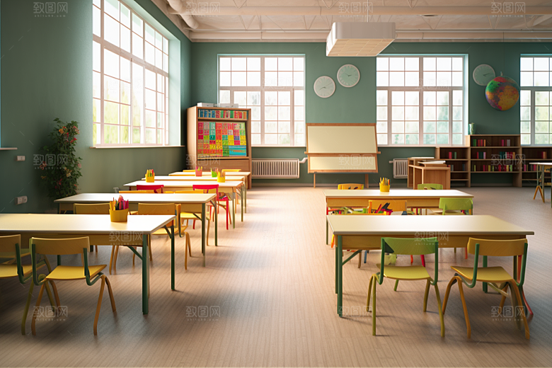 幼儿园教室室内课程效果图