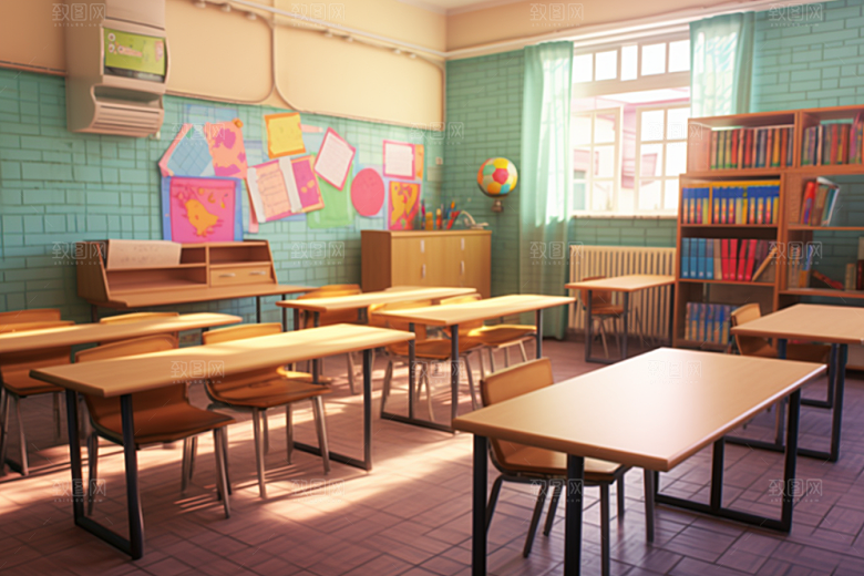 幼儿园教室课堂上课效果图