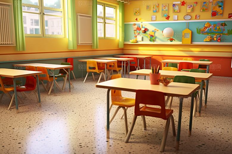 幼儿园教室高清可爱效果图