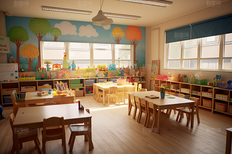 幼儿园教室课程幼教效果图