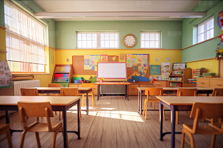 幼儿园教室高清上课效果图