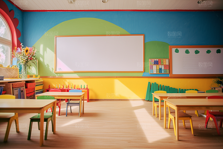 幼儿园教室课堂儿童节效果图