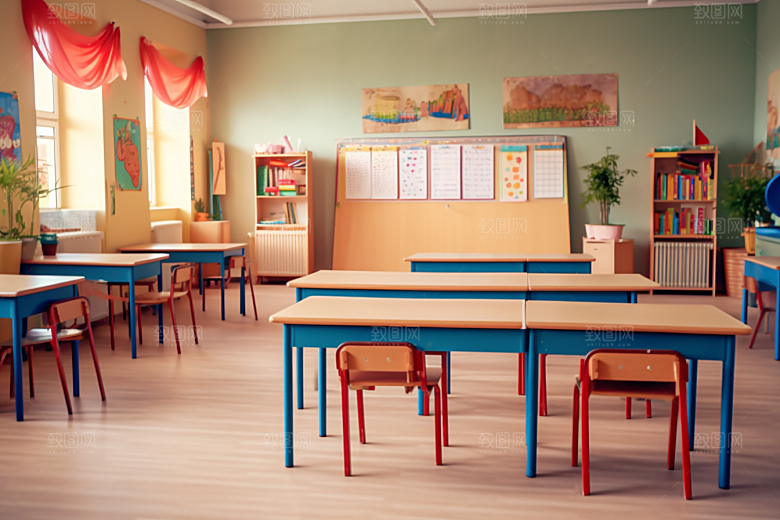 幼儿园教室课程上课效果图