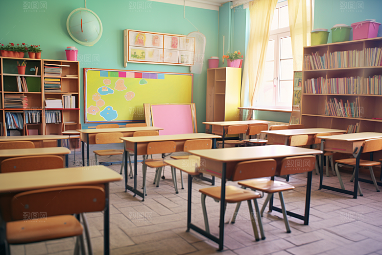 幼儿园教室上课课堂效果图