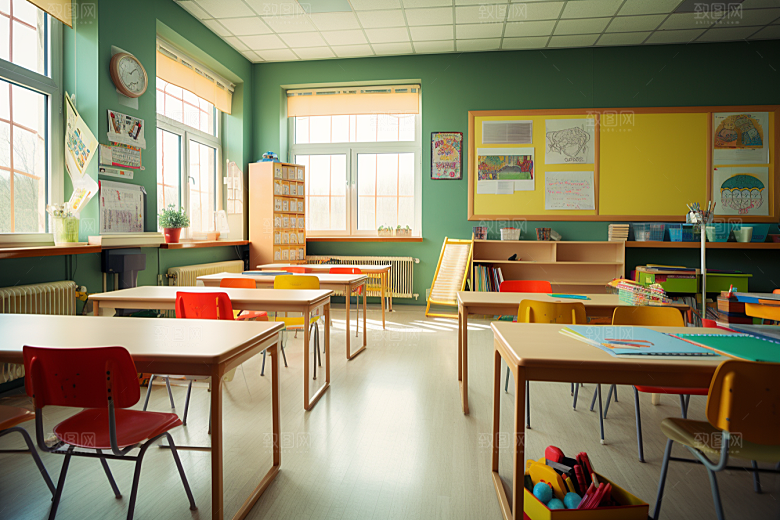 幼儿园教室课堂幼教效果图