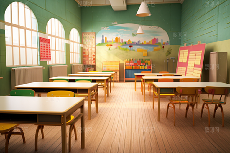 幼儿园教室室内幼教效果图