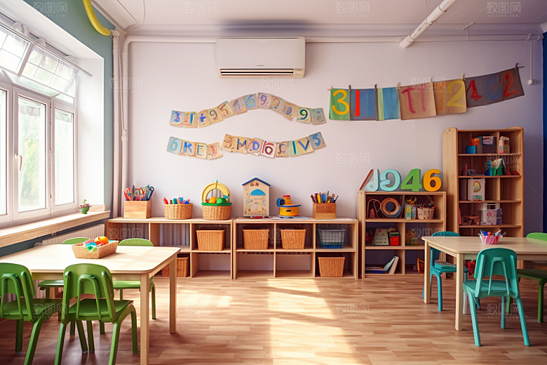 幼儿园教室课堂温馨效果图