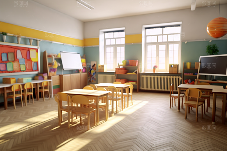 幼儿园教室温馨课程效果图