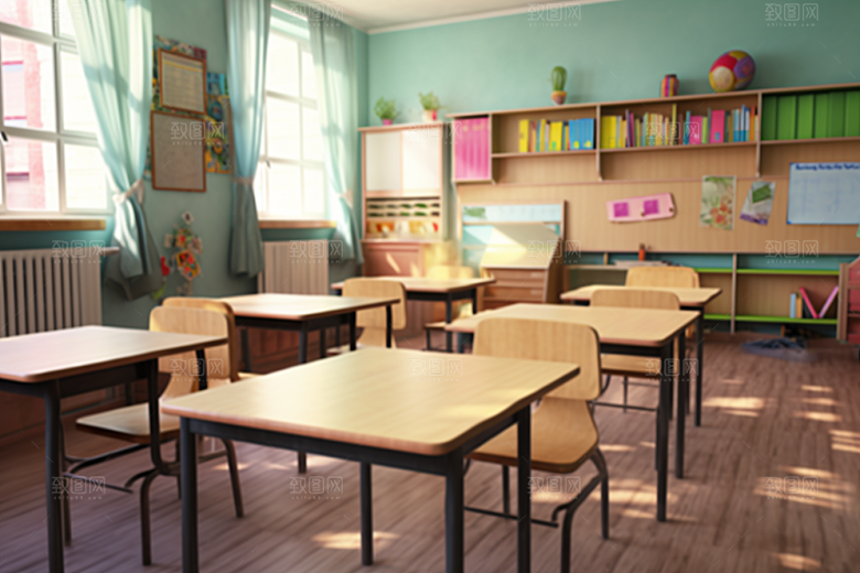 幼儿园教室可爱室内效果图
