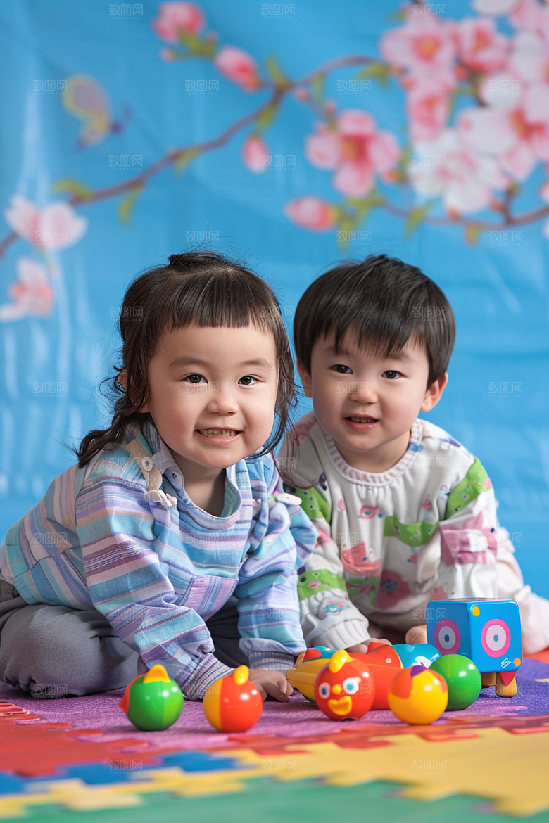 幼儿园里的小朋友学生高清摄影图