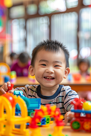 幼儿园里的小朋友儿童学生摄影图