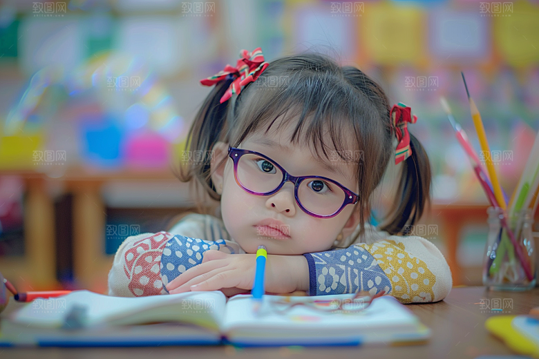 幼儿园里的小朋友童趣学前班摄影图
