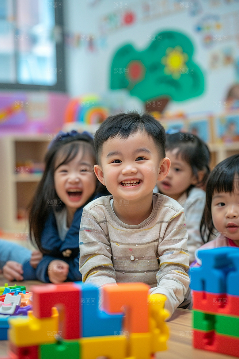 幼儿园里的小朋友学生高清摄影图