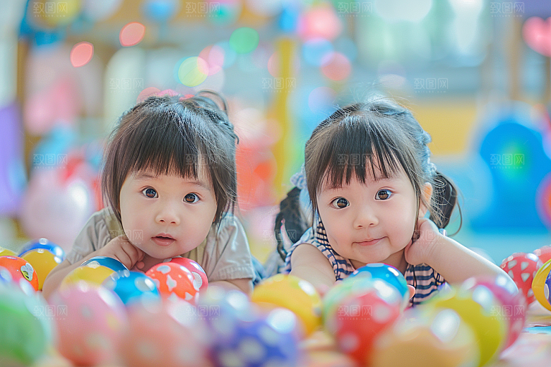 幼儿园里的小朋友上学学生摄影图