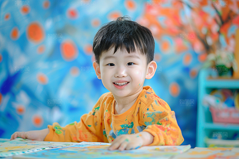 幼儿园里的小朋友高清童趣摄影图