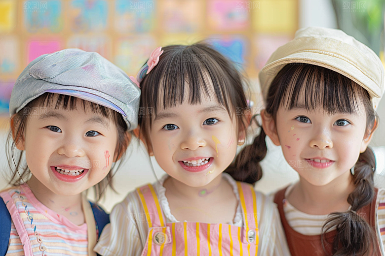 幼儿园里的小朋友童趣学生摄影图