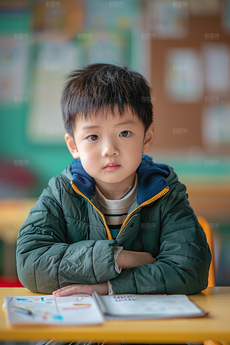幼儿园里的小朋友上学童趣摄影图