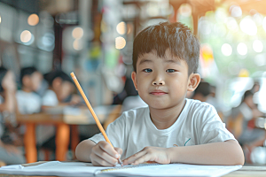 幼儿园里的小朋友学前班儿童摄影图