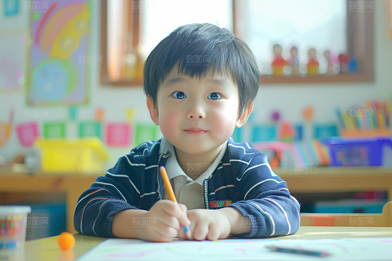 幼儿园里的小朋友童趣学前班摄影图