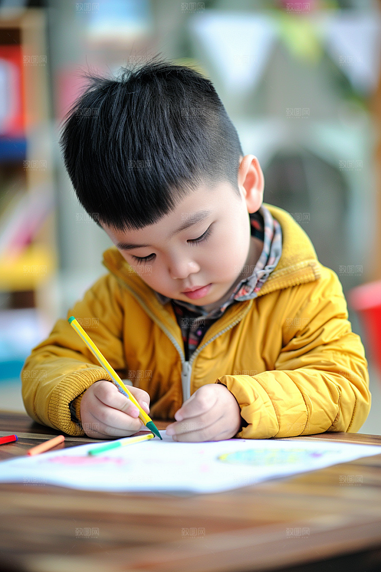 幼儿园里的小朋友学生高清摄影图