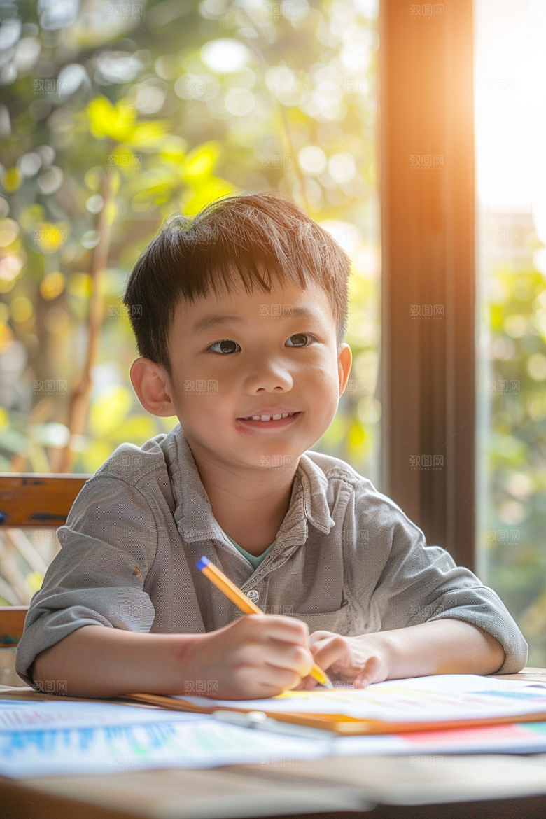 幼儿园里的小朋友童真高清摄影图