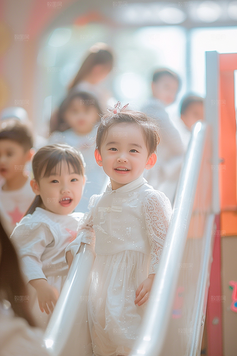 幼儿园里的小朋友童真儿童摄影图