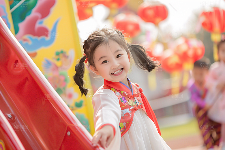幼儿园里的小朋友童趣儿童摄影图