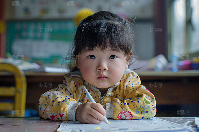 幼儿园里的小朋友高清童真摄影图