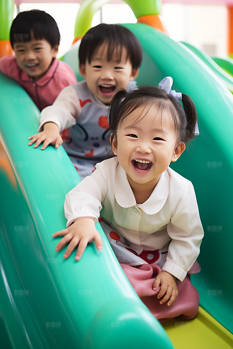幼儿园里的小朋友高清上学摄影图