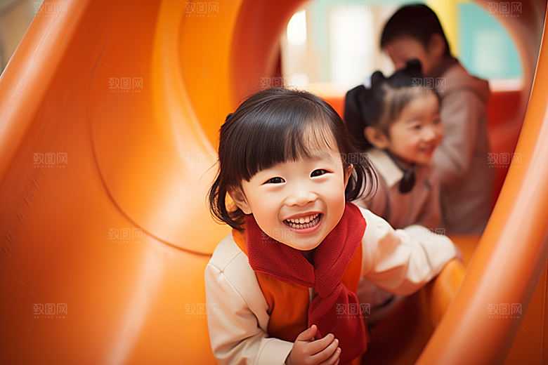 幼儿园里的小朋友儿童童真摄影图
