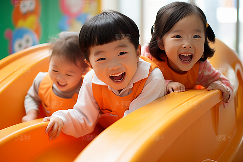 幼儿园里的小朋友上学学前班摄影图