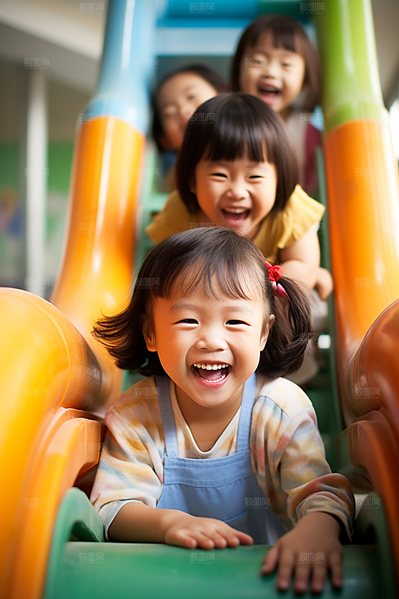 幼儿园里的小朋友儿童学生摄影图