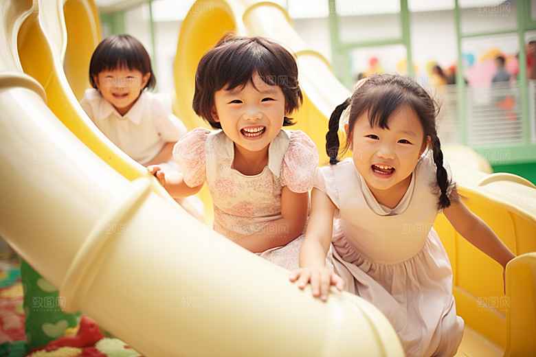 幼儿园里的小朋友高清上学摄影图