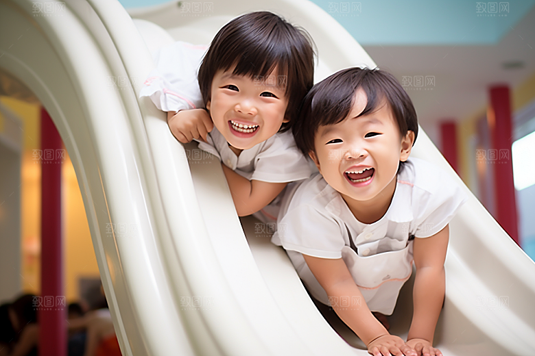 幼儿园里的小朋友上学学生摄影图