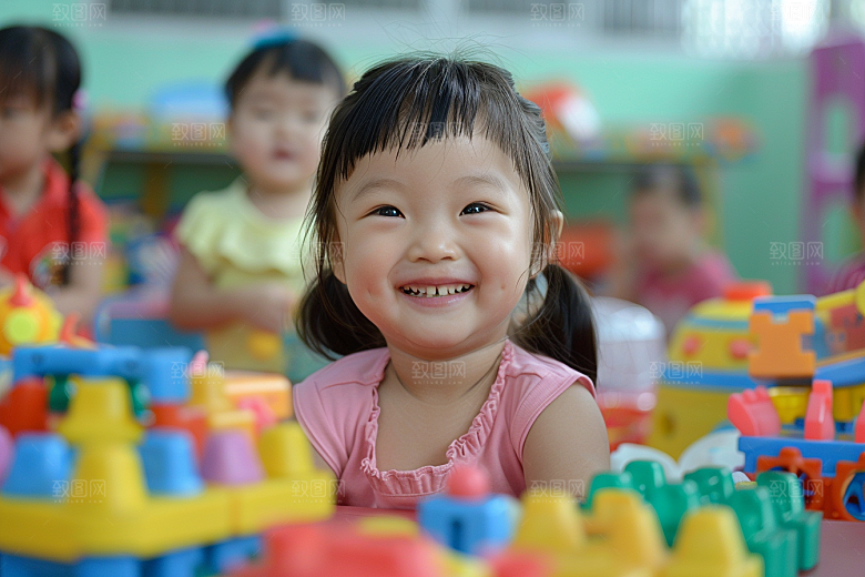 幼儿园里的小朋友高清学前班摄影图