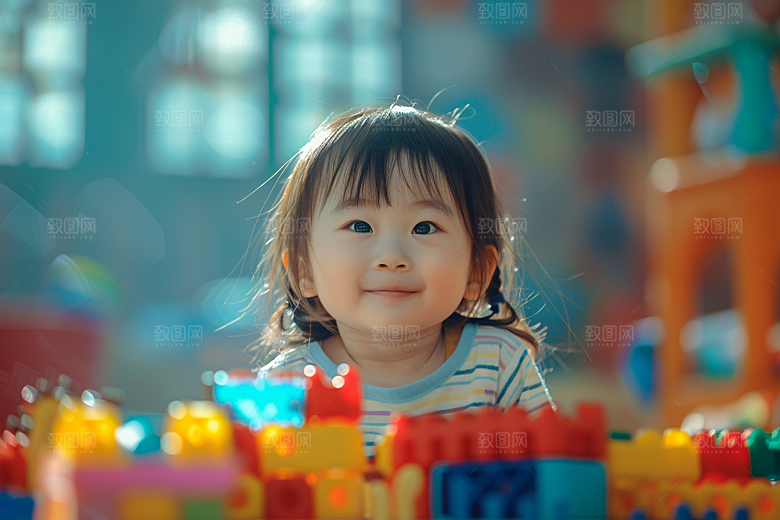 幼儿园里的小朋友童趣学生摄影图