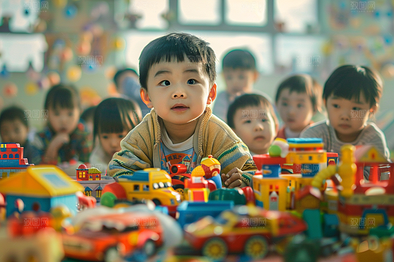 幼儿园里的小朋友高清学前班摄影图