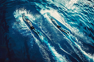 游泳运动员人物体育摄影图