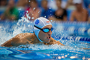 游泳运动员高清运动会摄影图