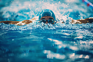 游泳运动员水上运动体育摄影图