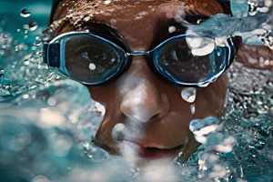 游泳比赛水上运动高清摄影图
