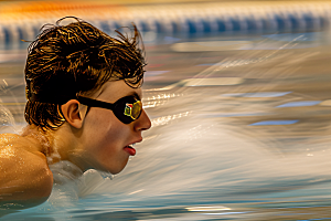 游泳比赛人物泳池摄影图