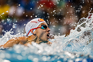 游泳比赛运动水上运动摄影图