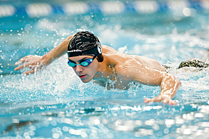 游泳比赛高清游泳运动员摄影图